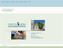 Tablet Screenshot of laendliheim.ch